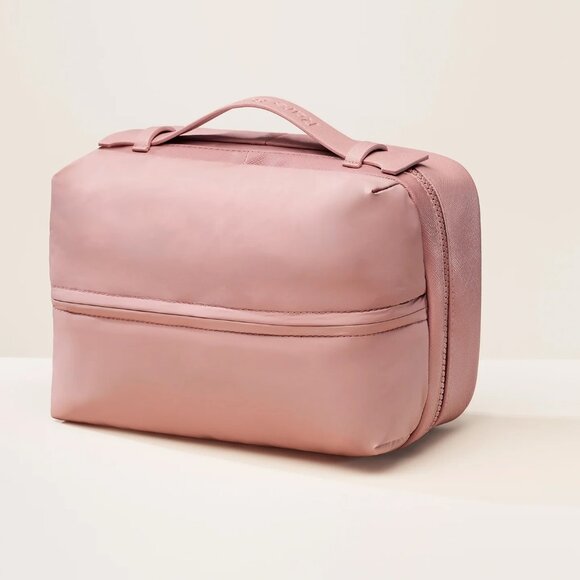 Rare Beauty Handbags - 🌸 Rare Beauty Double-Layer Makeup Bag – Dusty Rose (Sold Out Color!) 🌸
